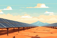 Solar farm landscape outdoors architecture. AI generated Image by rawpixel.
