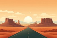 Highway landscape outdoors nature. AI generated Image by rawpixel.