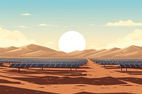 Solar farm landscape outdoors nature. AI generated Image by rawpixel.