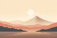 Fuji mount landscape mountain outdoors. AI generated Image by rawpixel.