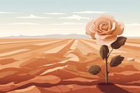 White rose flower field landscape outdoors nature. AI generated Image by rawpixel.