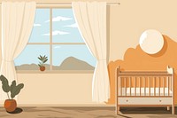 Kids room furniture crib bed. AI generated Image by rawpixel.