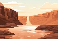 Waterfall landscape mountain outdoors. AI generated Image by rawpixel.