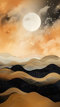 Landscapes astronomy outdoors nature. AI generated Image by rawpixel.