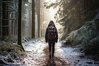 Trekking adventure outdoors backpack. AI generated Image by rawpixel.