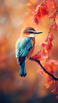 Bird animal nature autumn. AI generated Image by rawpixel.