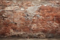 Brick wall architecture building deterioration. AI generated Image by rawpixel.
