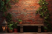 Brick product backdrop architecture furniture building. AI generated Image by rawpixel.
