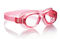 Pink swimming goggles glasses white background accessories. AI generated Image by rawpixel.