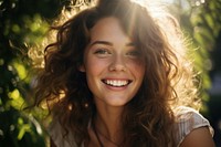 Smiling young american woman photography portrait laughing. AI generated Image by rawpixel.