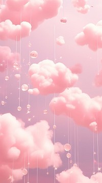 Pink aesthetic outdoors balloon nature. AI generated Image by rawpixel.