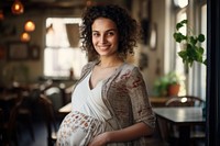 Palestinian pregnant woman person female adult. AI generated Image by rawpixel.