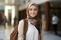 UAE female student person smile adult. AI generated Image by rawpixel.