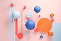 Pastel backgrounds balloon shape art. AI generated Image by rawpixel.