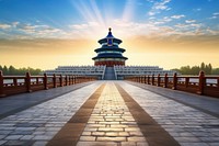 Temple of Heaven landmark temple spirituality. AI generated Image by rawpixel.