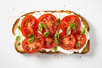 Cottage cheese toast tomato vegetable bread. AI generated Image by rawpixel.