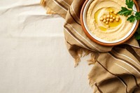 Homemade hummus table food bowl. AI generated Image by rawpixel.