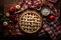 Pie food dessert apple. AI generated Image by rawpixel.