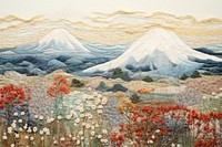 Fuji mountain japan landscape tapestry painting