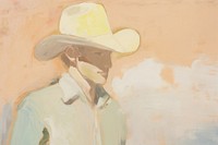 Cowboy painting art creativity. AI generated Image by rawpixel.