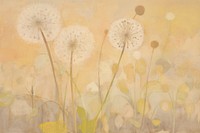 Dandelions painting art backgrounds. AI generated Image by rawpixel.