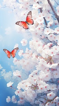 Spring blossom flower outdoors. AI generated Image by rawpixel.