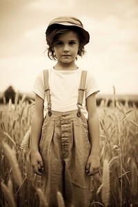 Child photography portrait outdoors. AI generated Image by rawpixel.