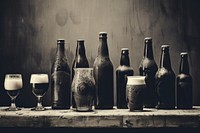 Craft beer bottle glass drink. AI generated Image by rawpixel.