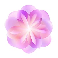 Cute abstract flower petal plant white background. AI generated Image by rawpixel.