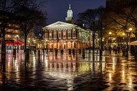 Faneuil Hall architecture landmark outdoors. AI generated Image by rawpixel.