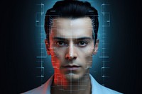 Face id scan portrait adult photography. AI generated Image by rawpixel.