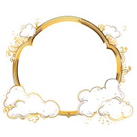 Cloud gold white background accessories. AI generated Image by rawpixel.