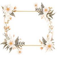 Daisy flower plant frame. AI generated Image by rawpixel.
