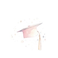 Graduation hat drawing sketch art. AI generated Image by rawpixel.