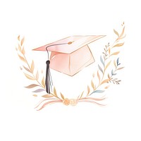 Graduation hat drawing sketch text. AI generated Image by rawpixel.