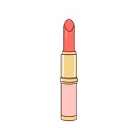 Lipstick cosmetics white background pink. AI generated Image by rawpixel.