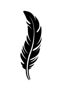 Feather stencil white logo. AI generated Image by rawpixel.