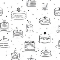 Cake backgrounds dessert pattern. AI generated Image by rawpixel.