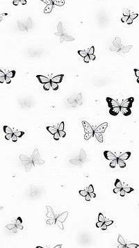 Butterfly pattern backgrounds drawing. AI generated Image by rawpixel.