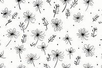 Flower pattern backgrounds plant. 