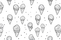 Icecream backgrounds dessert pattern. AI generated Image by rawpixel.