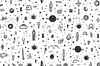Space pattern backgrounds drawing. AI generated Image by rawpixel.