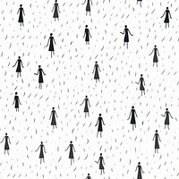 People backgrounds pattern line. AI generated Image by rawpixel.