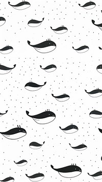 Whale pattern backgrounds line. AI generated Image by rawpixel.