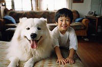 Korean dog pet portrait. AI generated Image by rawpixel.