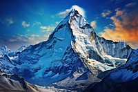 Mount Everest landscape mountain outdoors. AI generated Image by rawpixel.