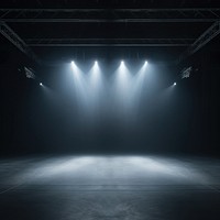 Empty stage spotlight lighting entertainment architecture. AI generated Image by rawpixel.