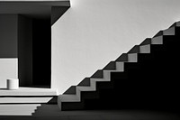 Minimal space architecture staircase building. AI generated Image by rawpixel.