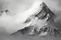Mountain landscape outdoors nature white. AI generated Image by rawpixel.