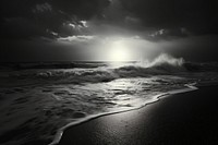 Ocean outdoors nature beach. AI generated Image by rawpixel.